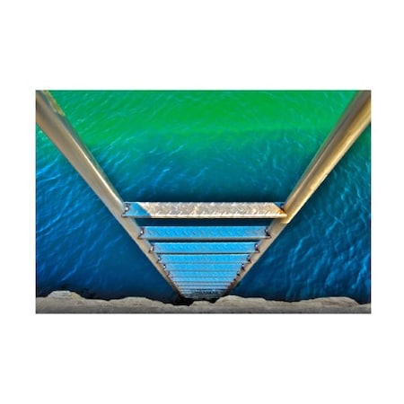 Verne Varona 'Sea Ladder' Canvas Art,16x24
